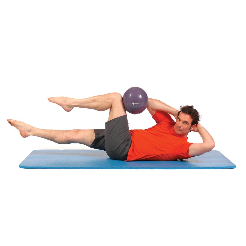 OPTP Triad Ball Diameter Pilates Adjustable Firmness Workout and Yoga Ball for Stability and Core Strength Exercises – 9.5-inch Ball, –