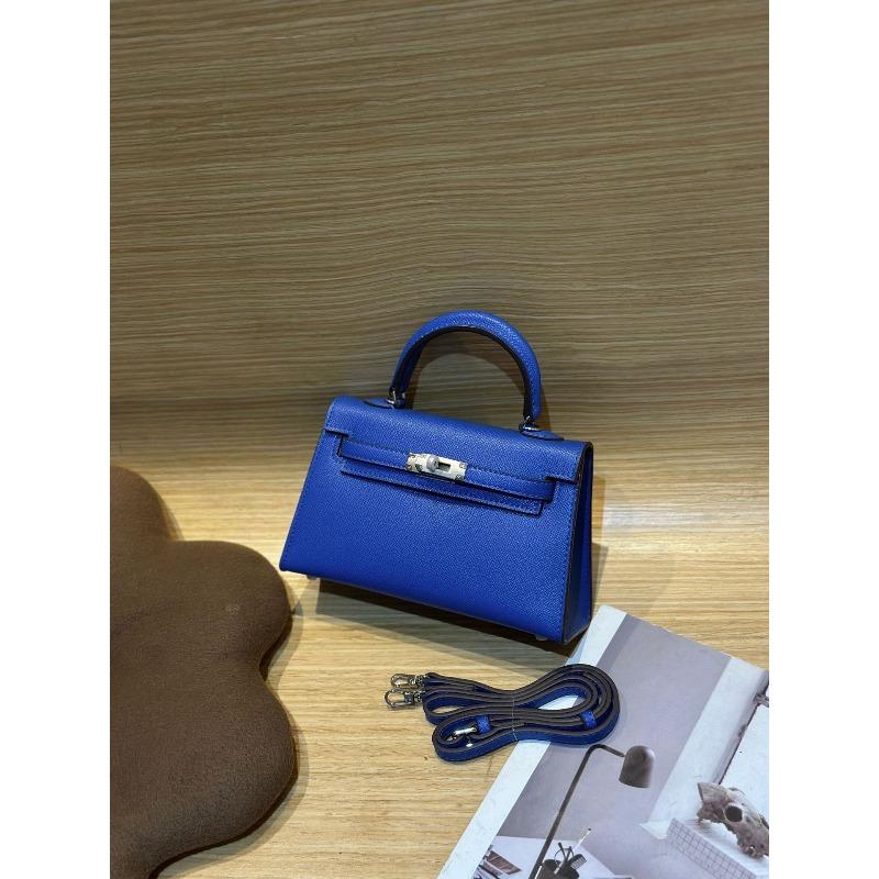 New trendy second-generation mini Kelly bag shoulder messenger bag niche contrasting handbag