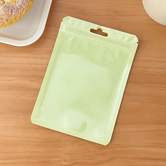 10Pcs Storage Bags Moisture-proof Vibrant Color Visible Design Good Sealing Wide Application Smell Proof Zip-lock Bags Candy Jewelry Organizers