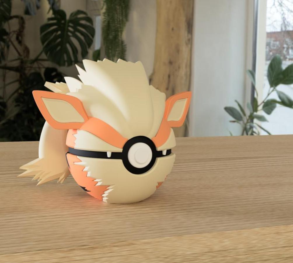 Poké Ball Pokemon Form Sphere Figures Model Statue Desktop Ornament 3d Printed Model Trendy Toy Surprise Gift Collectible