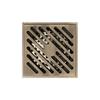 Geruchshemmender Bodenablauf Quadratischer Haarsieb 100*100mm Antiker Linearer Bodenablauf Badezimmer Toilette