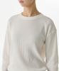 MUSINSA STANDARD WOMAN Women'S Waffle Relaxed Crew Neck Long Sleeve T-Shirt [Ivory]