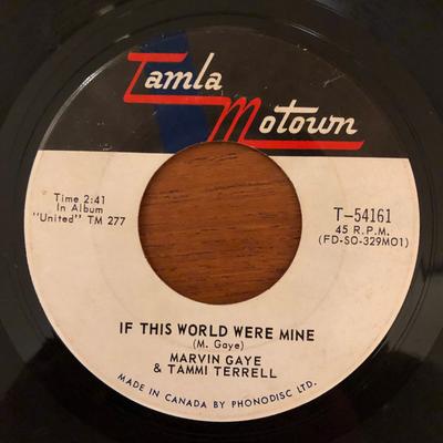 7inch Record MARVIN GAYE & TAMMI TERRELL - If I Could Build My Whole World Aro T54161 TAMLA MOTOWN 1967 Canada Soul/Funk Used