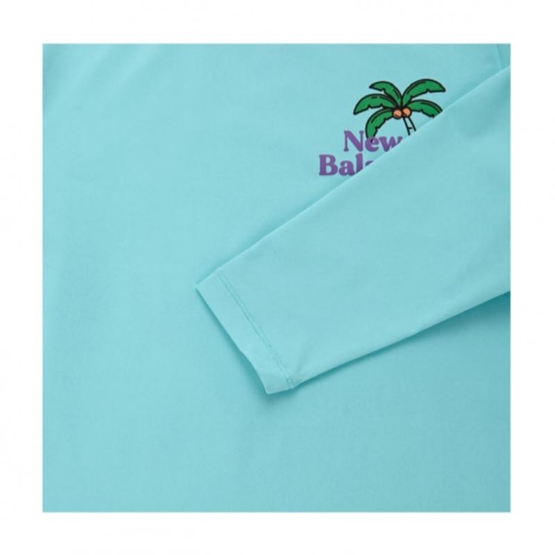 New Balance Kids Long Sleeve T shirT Rash Guard Nk9re2102u 84 swimsuiT seT