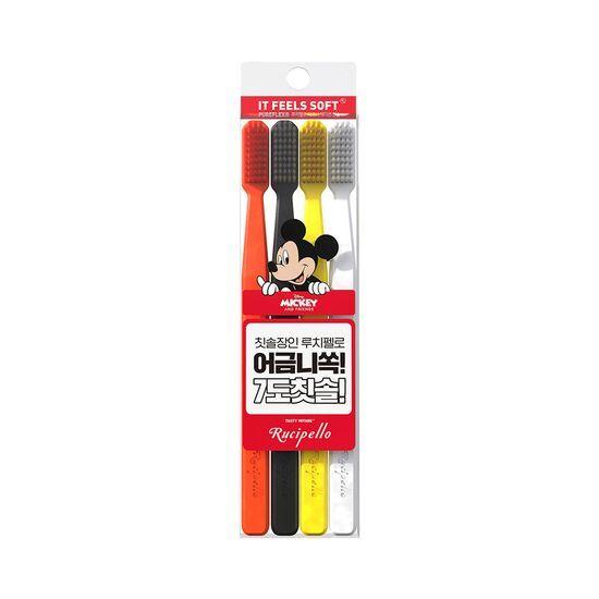 Rucipello Coral Reef Toothbrush 4-Pack (Disney Edition) (+Sticker)
