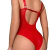 Women's Lace See-Through Corset Lingerie with Garter Belt