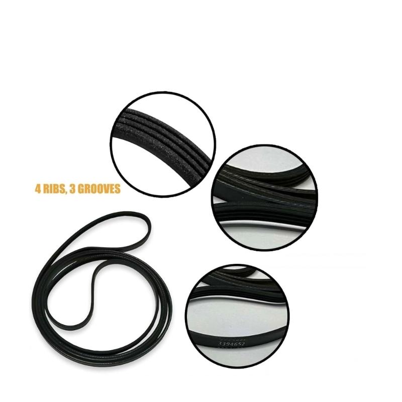Dryer Drum Drive Belt Rubber Texture Reliable Power Transfer Even Drying Action Suitable for Various Dryer Types