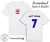 Croatia Flag T-Shirt 2024 Personalised Name and No Adult Kids Baby, Football Euro