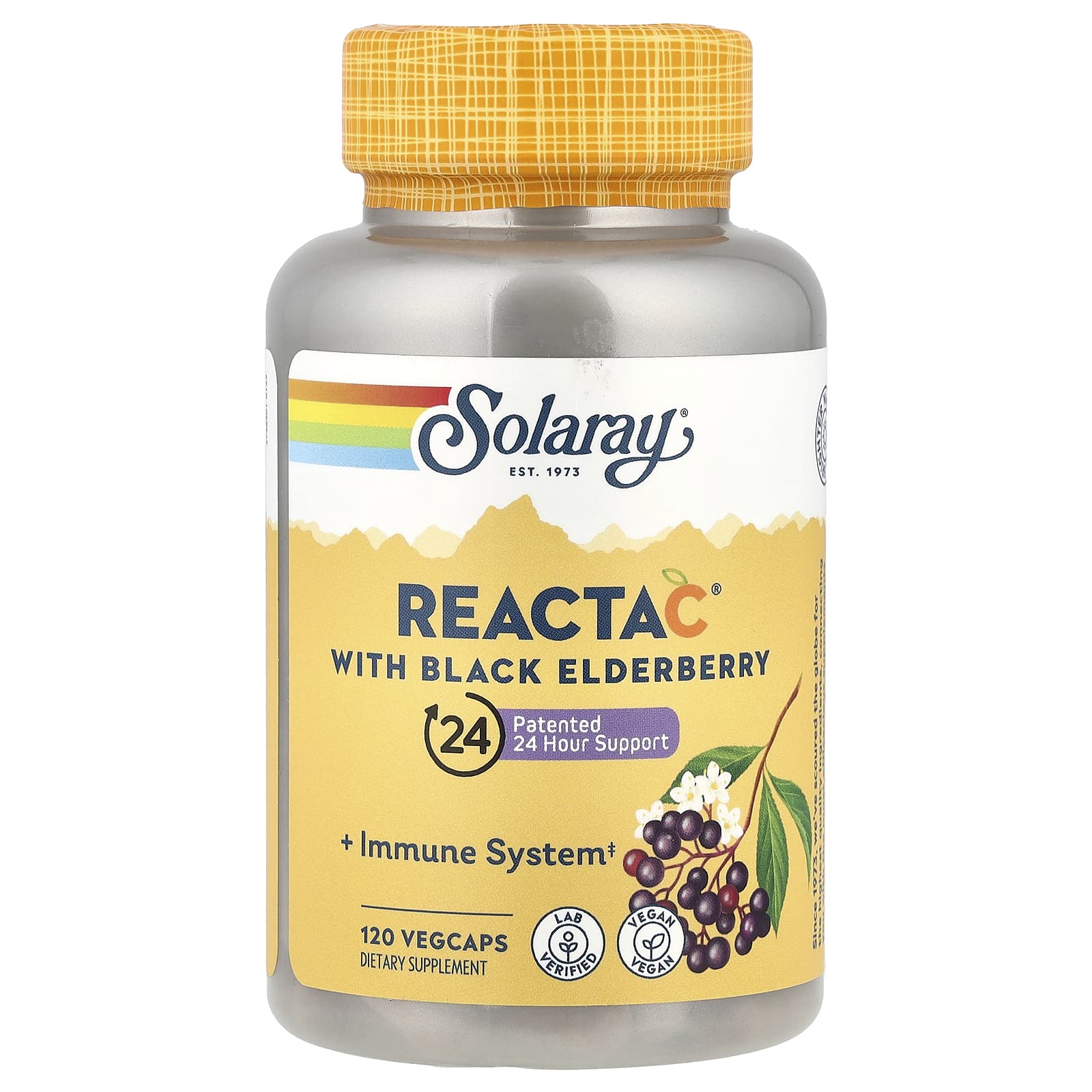 

Reacta-C + Elderberry, 120 Veggie Caps