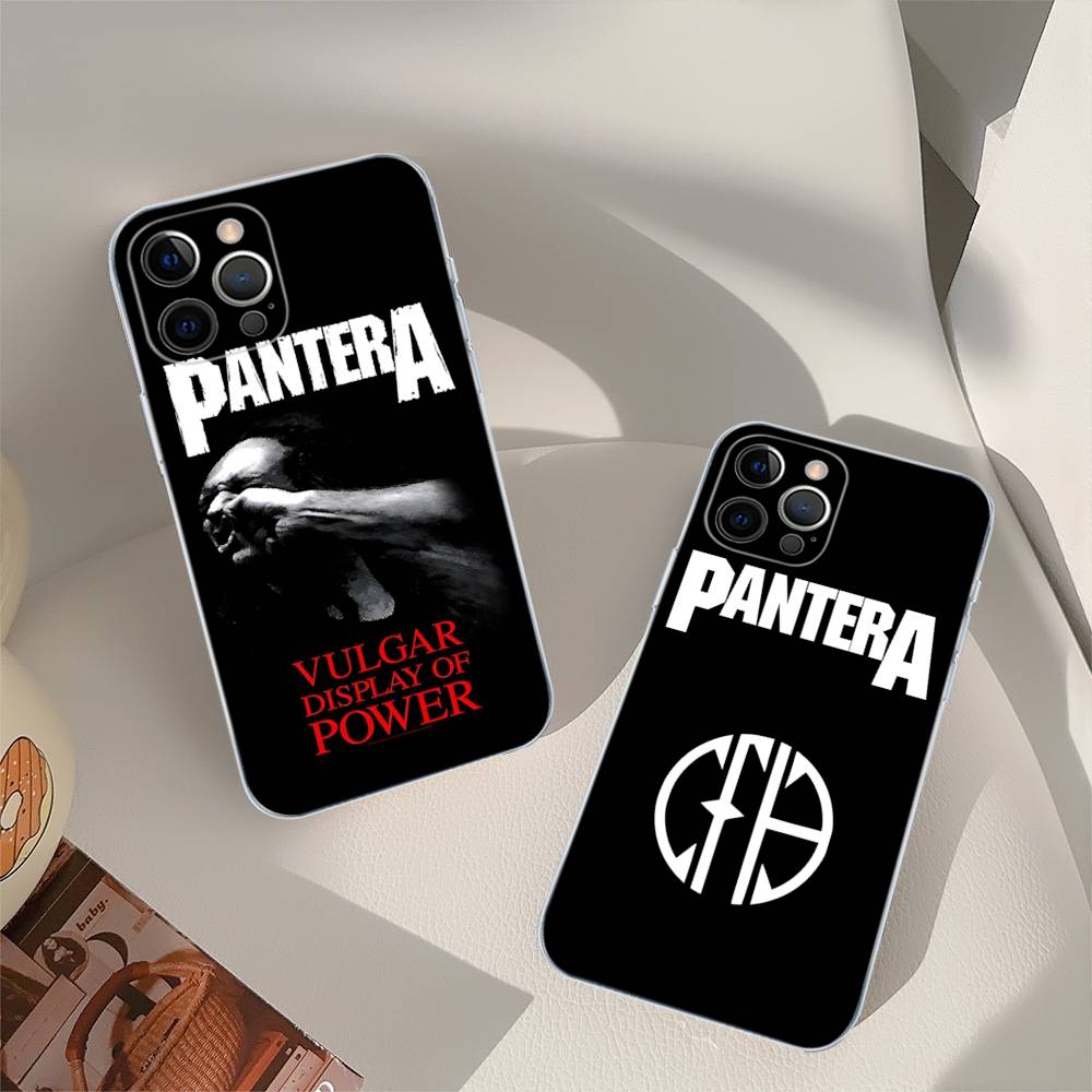 Dark Heavy Metal Rock P-PanteraS Band For IPhone 17 16 15 14 13 12 11 Pro Max Plus Transparent Soft TPU Phone Cover