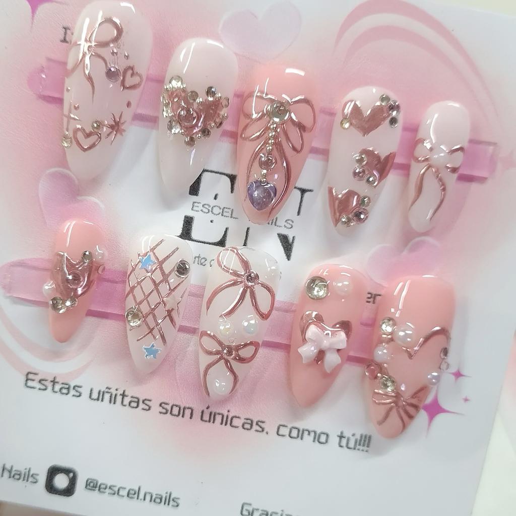 24 UNIDADES Unhas Postiças Francesas Gradiente Roxo Verde Aurora Borboleta Estrela Prateada Doce Cool Unhas Postiças de Alta Qualidade Desgastáveis