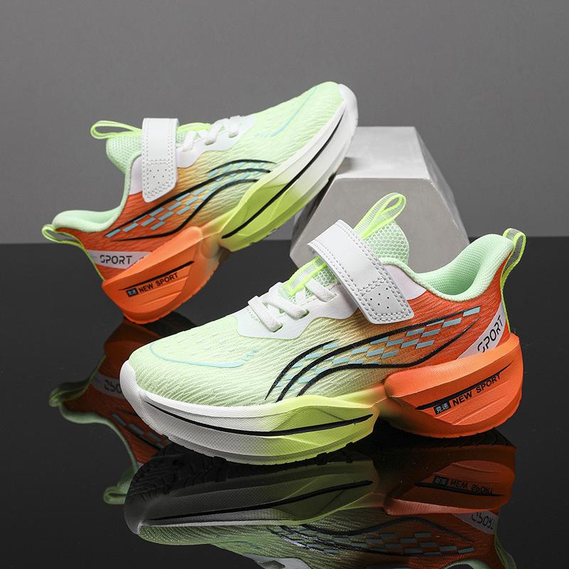 

Путянь сетка однослойная сетка дышащие липучки детские спортивные кроссовки мальчики и девочки подростки кроссовки для бега 40 флуоресцентный зеленый