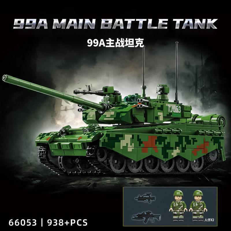 New 99A main battle tank building toy for boys featuring a challenging assembly model as a unique gift.