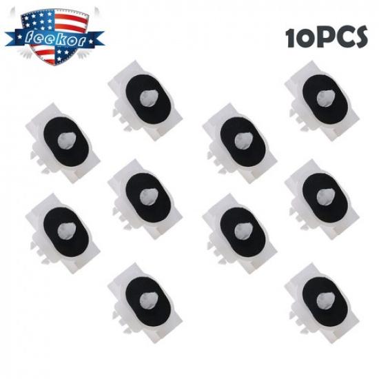 10x Fasteners Clips with Sealer White for 2018 Buick Enclave 11611435