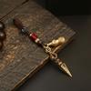Tibetischer Buddhistischer Vajra Schlüsselanhänger Messing Diamantiert Vintage Amulett Anhänger Für Männer Handgefertigt Auto Schlüsselanhänger Mit Geflochtenem Seil Glücksbringer Geschenk