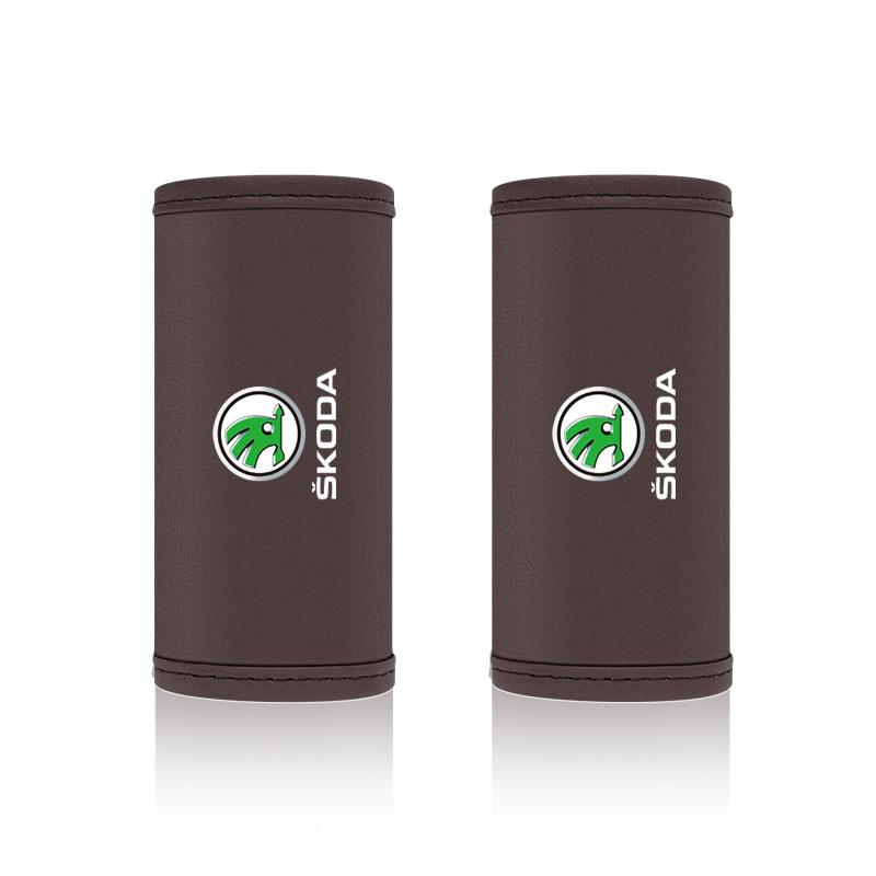 Car Interior Roof Handle Protection Cover Auto Door Pull Hand Brake Handle For Skoda Octavia MK2 MK3 2 3 A7 Fabia Karoq Kodiaq Superb Rapid Kamiq