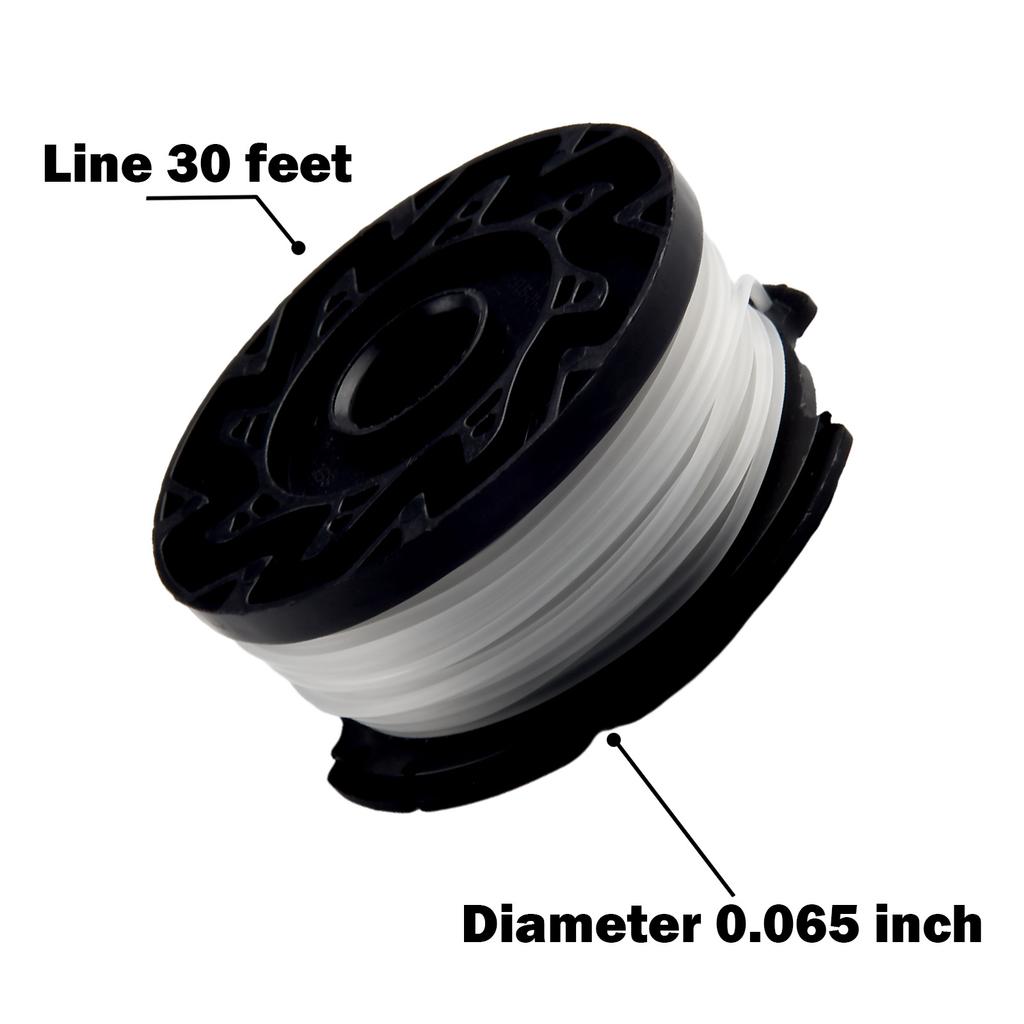Trimmer Spool & Cap & Spring For Black Decker Cap Spring For Cordless Grass Trimmer Cutter Lawn Mower AF-100 0.065-inch 1.65mm
