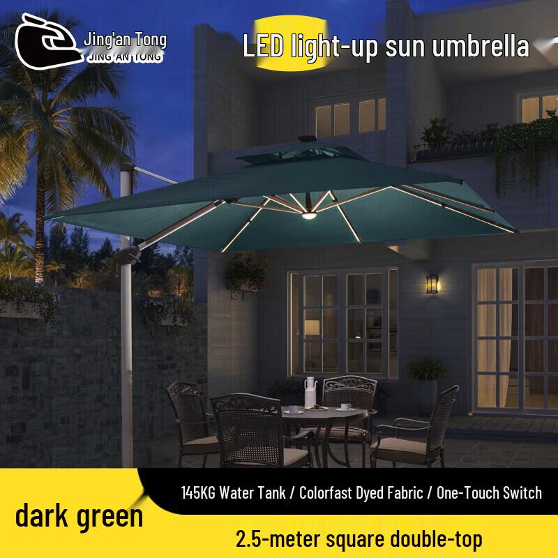 Jing'an Tong Outdoor LED Sunshade Umbrella