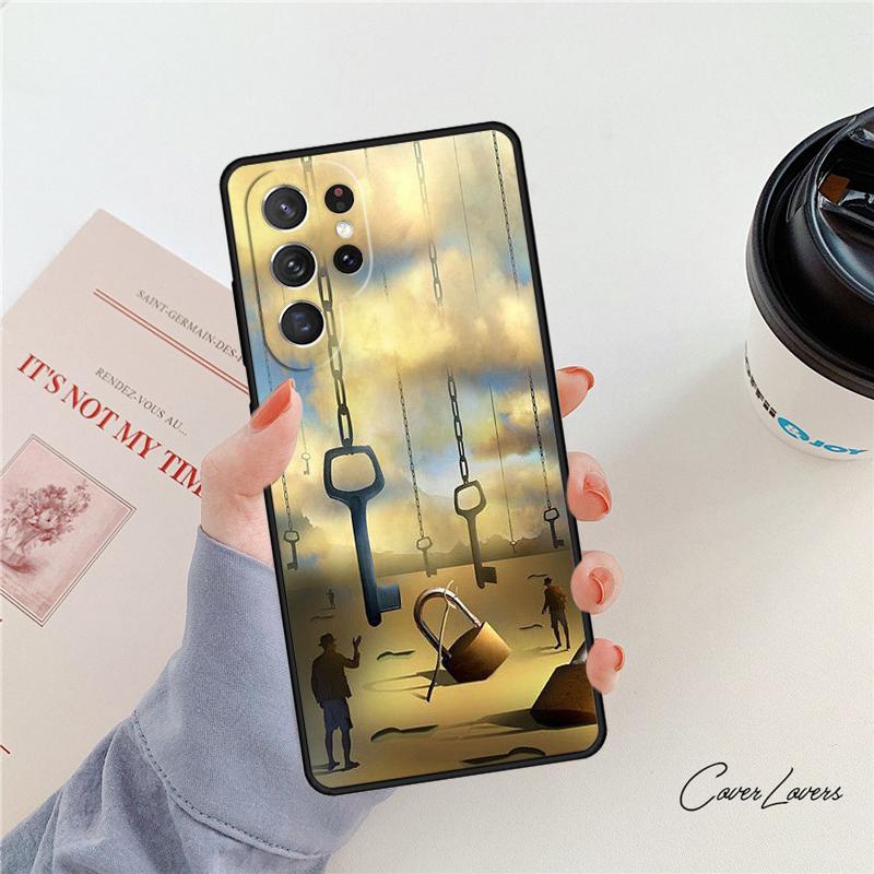 Salvador Dali Art phone case For Samsung Galaxy S24 S25 S23 S22 Ultra Note 10 20 Plus S20 S21 FE Cover