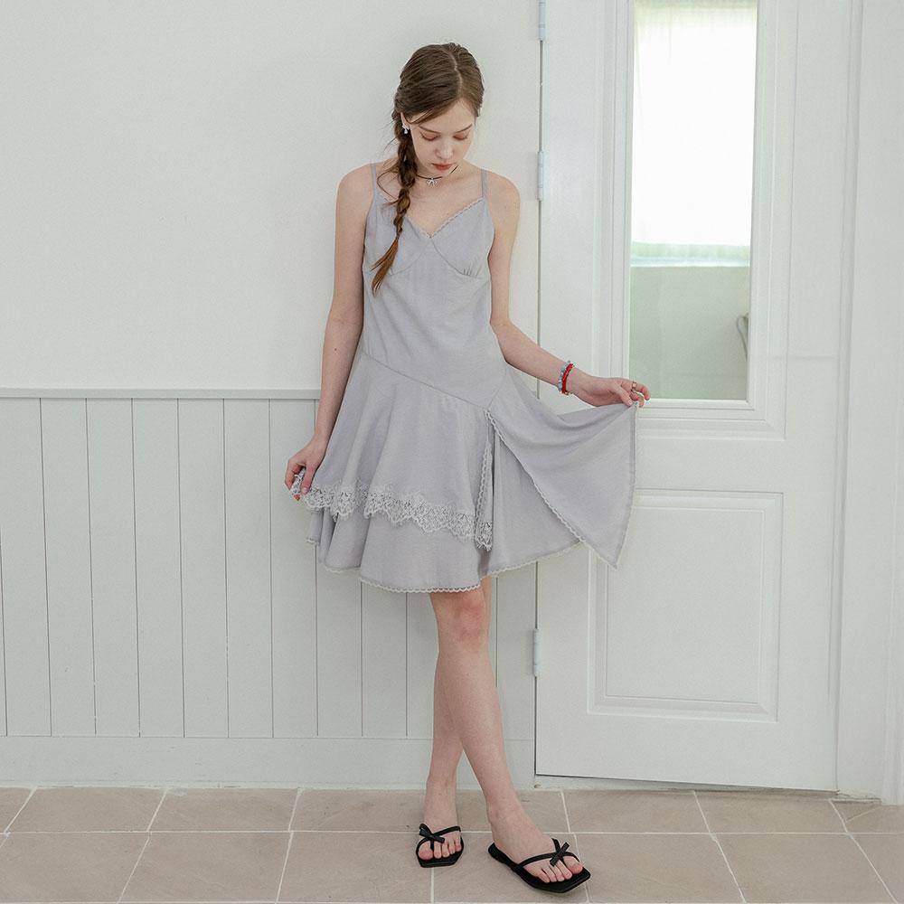 Deondeulob Dd_Lace Hem Slip Flowy Cami Dress_Purple