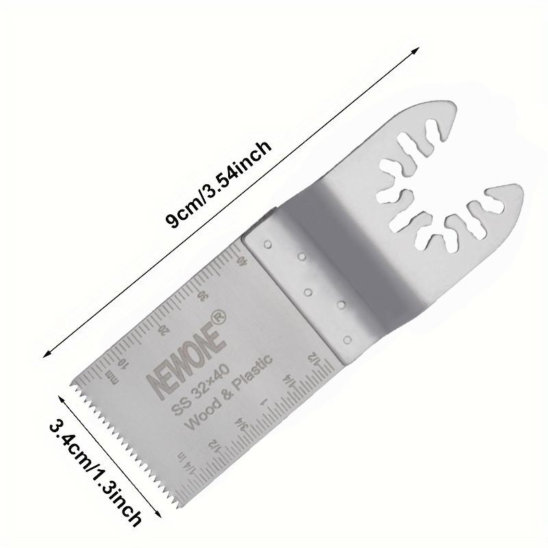 NEWONE 7pcs Stainless Steel Oscillating Tool Blade, Multi-tool saw blades Multi Tool Mortar Cutting Saw Blades for tile concrete cutting