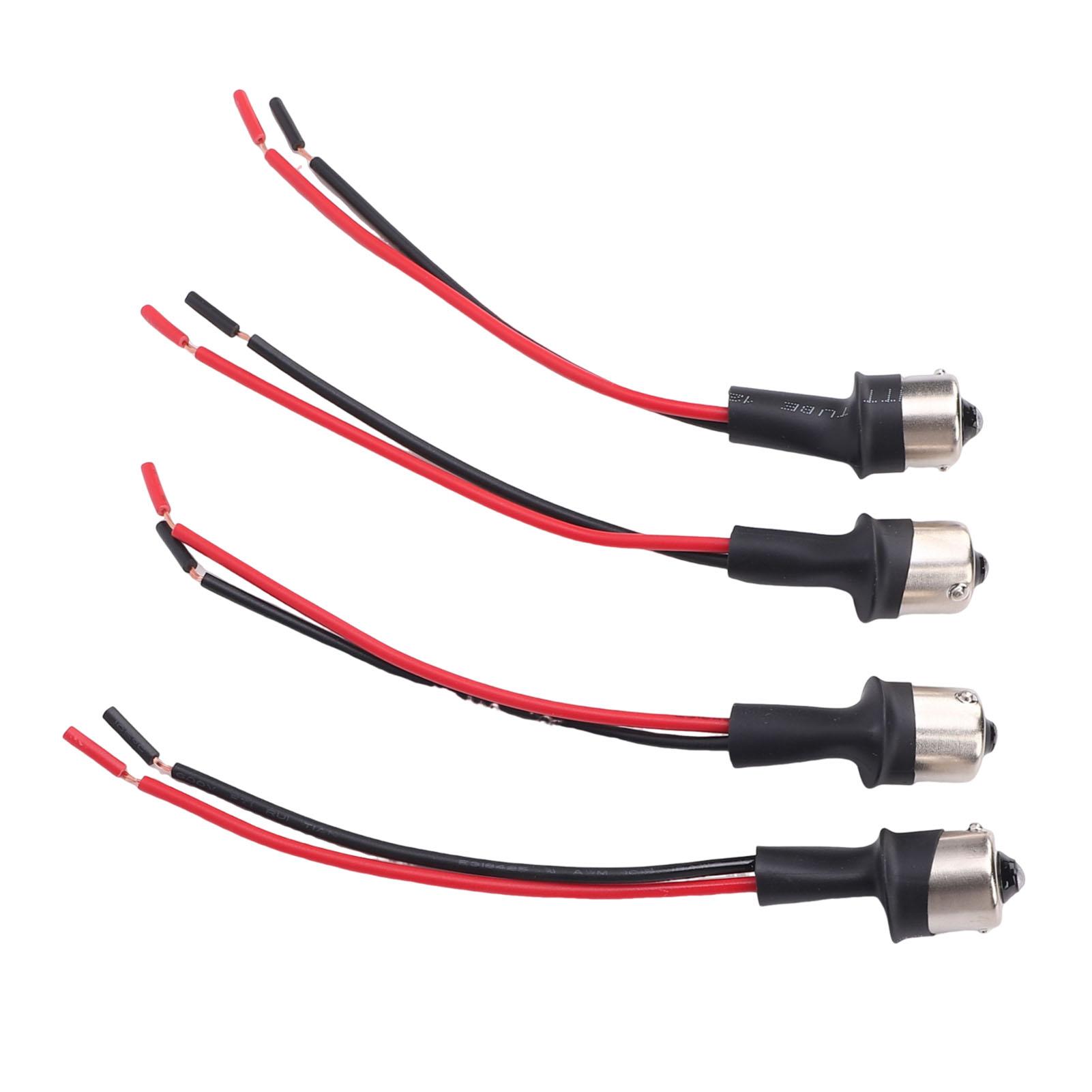 

4 шт. Світлодідний патрон-роз єм Водонепроникний адаптер джгута проводів лампи для автомобільної фари, покажчика повороту, заднього ліхтаря 1157