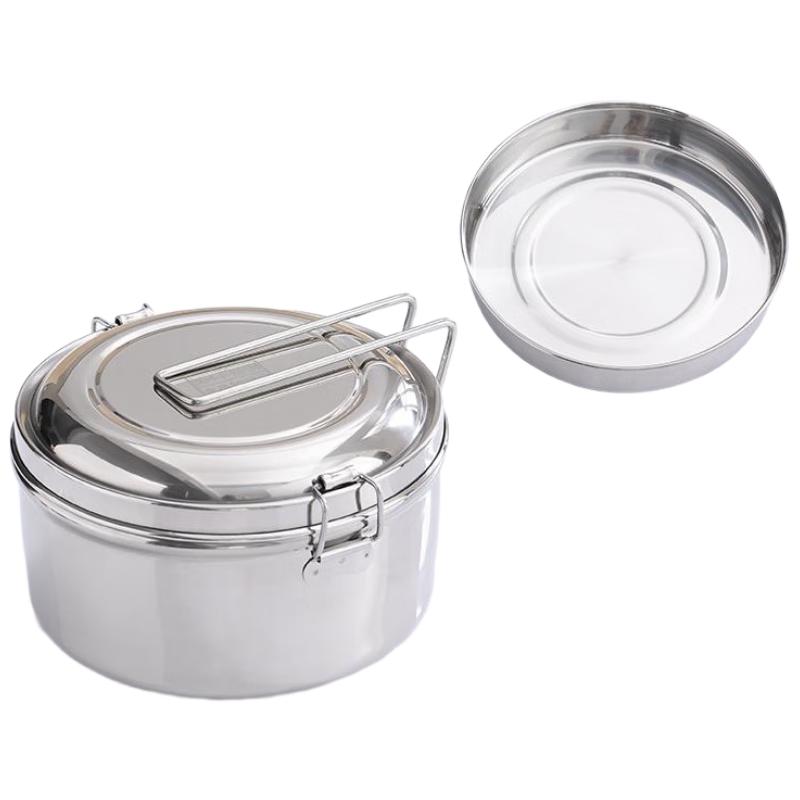 Van Gogh Kitchen 316L Stainless Steel Round Lunch Box with Compartment