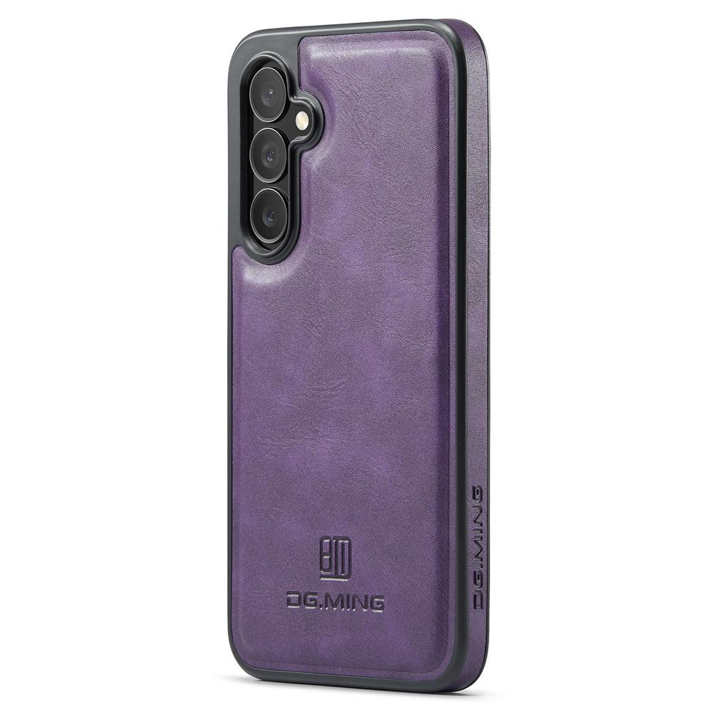 

DG.MING Для Samsung Galaxy S25+ Чохол Протиударний Шкіряний Покритий PC+TPU Задня Кришка Телефону Purple