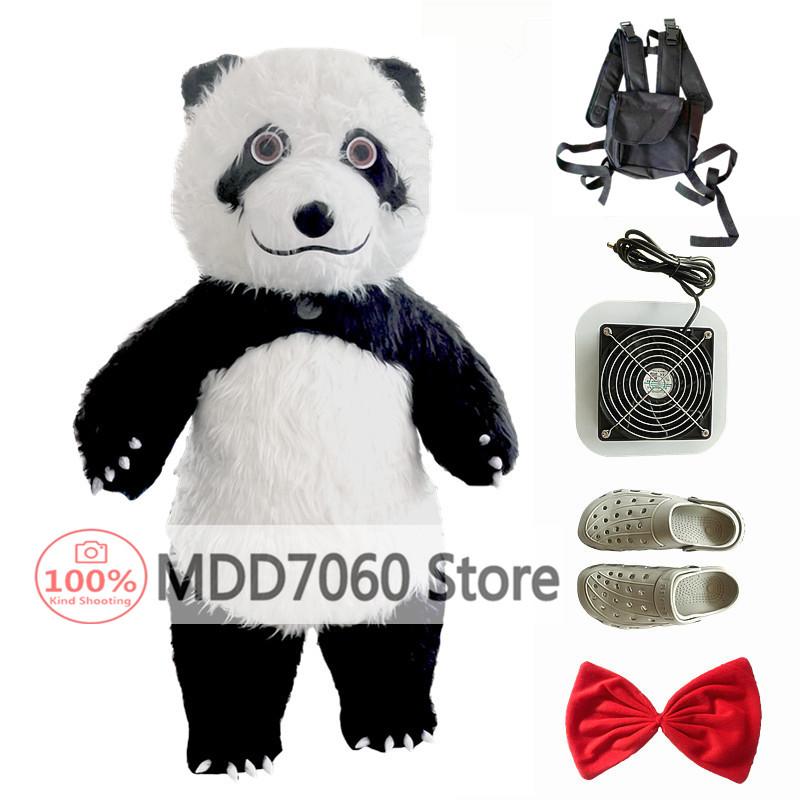 Inflatable Giant Panda Costume Funny Plush Mascot Suit For Street Party Role Play Cosplay