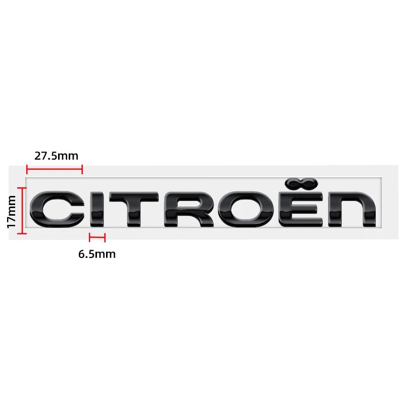ABS Car Rear Trunk Badge Letter Sticker for Citroen Xsara C3 Picasso Elysee Berlingo C4 Sega Aircross C5 Emblem Logo Accessories