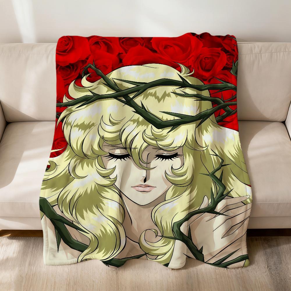 anime Rose of Versailles Lady Oscar Flannel soft warm plush blanket sofa living room pet hogar bedroom gift home Car portable
