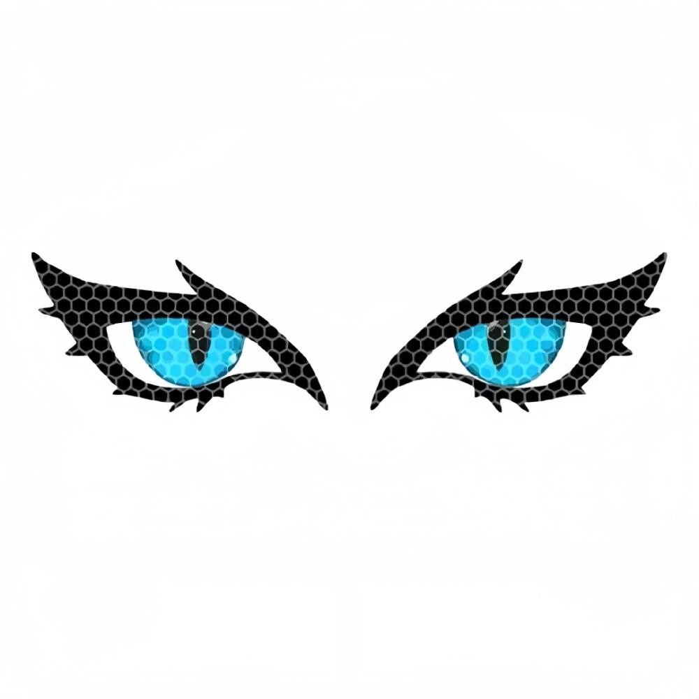Double Pupils Reflective Evil Eye Sticker Universal Cool Car Stickers Multipurpose