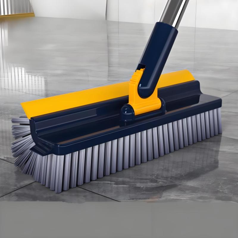Floor Scrub Brush 3 In 1 Long Handle Removable Adjustable Wiper Broom Tools Tile Magic Squeegee Cleaning Kitchen Bathroom Brush