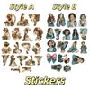 18pcs Anime Watercolor bride's wedding dress Paper Stickers,  for Luggage, Notebook, Diary, Album Decoration, DIY stationery