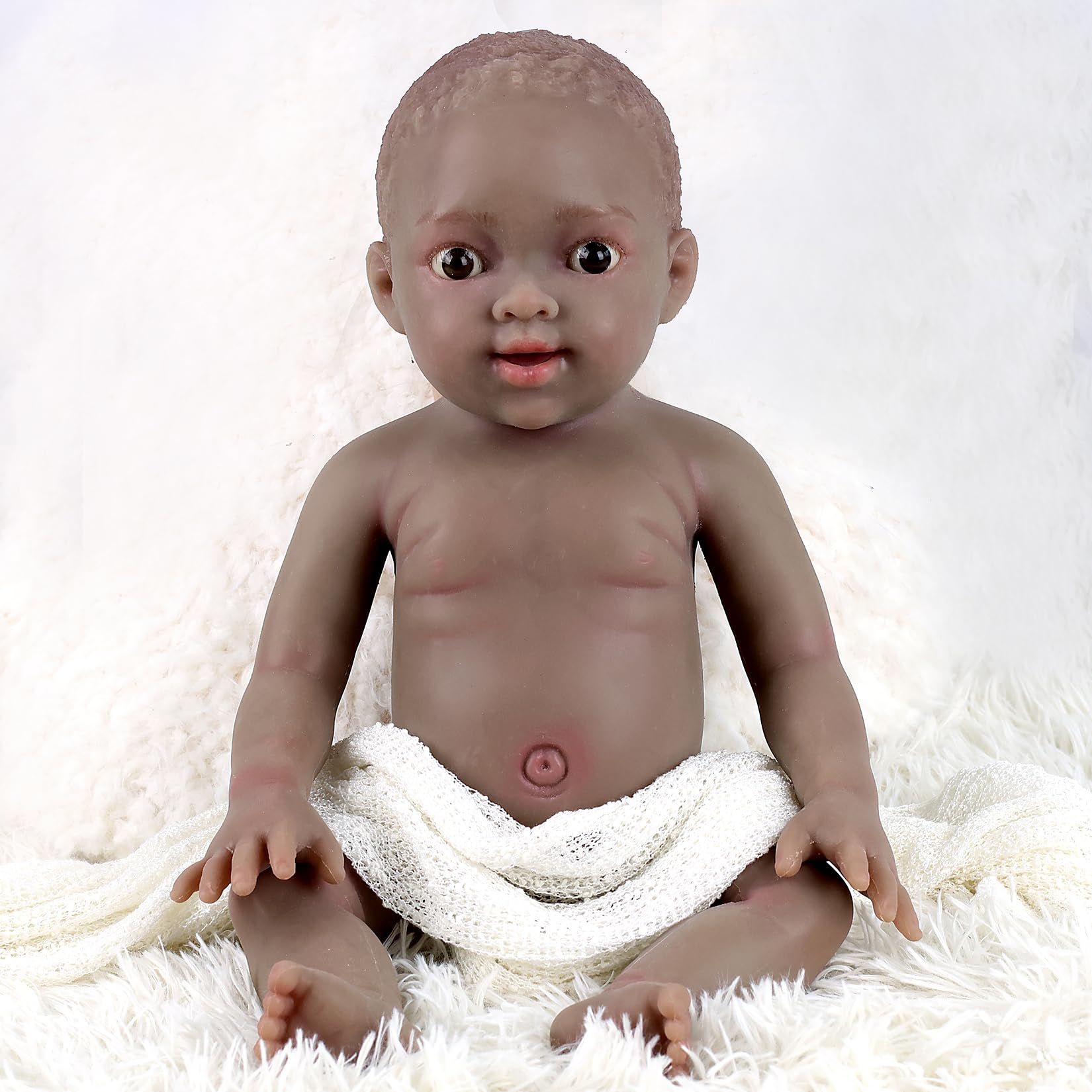 

YEEFAIRY Реборн Чрезвычайно Реалистичный Силиконовый Младенец Реалистичный Младенец Реалистичный Силиконовый Младенец Кукла для Ухода за Младенцем 5 43СМ Кукла, 11 Кукла, Кукла, Кукла, Кукла, чёрный