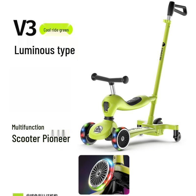 Cool Ride V3V6: 3-in-1 Scooter for Ages 1-3 - Perfect Baby's First Birthday Gift & Walker/Stroller Combo