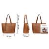 Vintage Handbag Women Brown Leather Shoulder Bag Lady Retro Tote Large PU Handbags Bolso Fashion Bag