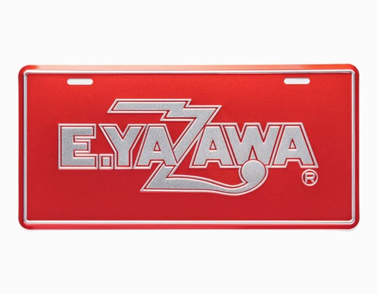 

Номерной знак Эйкити Ядзавы (логотип) красный/серебристый