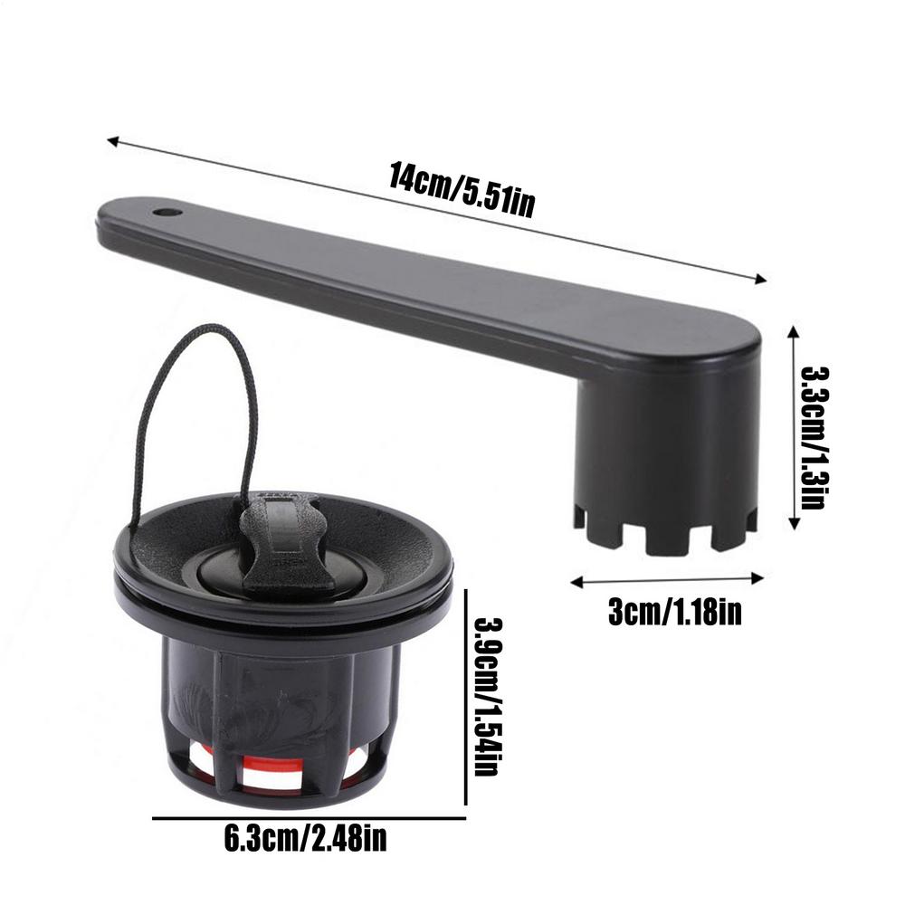 Air Valve Inflatable Boat Valve Dinghy Kayak Canoe Air Valve Adapter Boat Accessories Surfboard Mattress Valve With Wrench