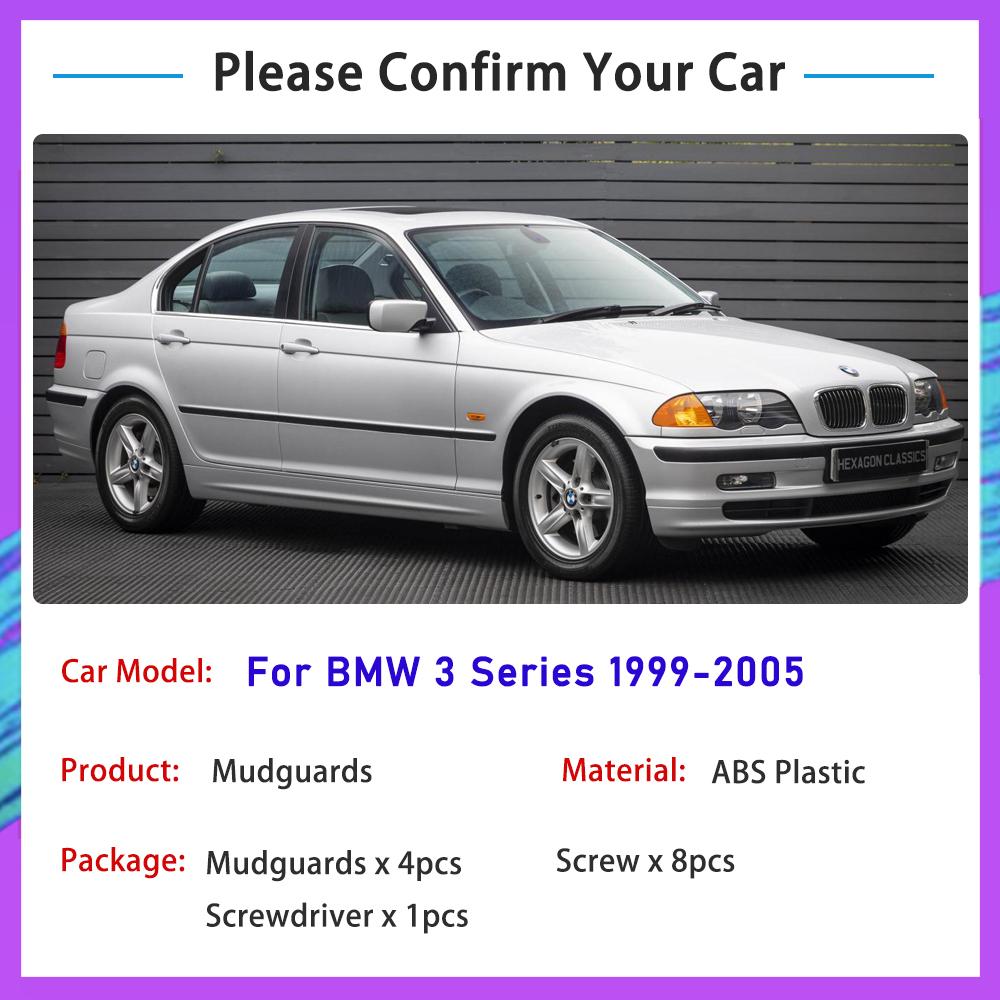 Apărători de noroi auto pentru BMW Seria 3 E46 1999 2000 2001 2002 2003 2004 2005 Roți față spate Flaps de noroi Apărătoare de noroi Flaps de noroi Aripa
