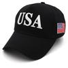 2024 Neue Amerikanische Wahlmütze Buchstabe Gestickt Rote Kappe Amerikanische Flagge Baseballkappe Party Versammlungs Mütze