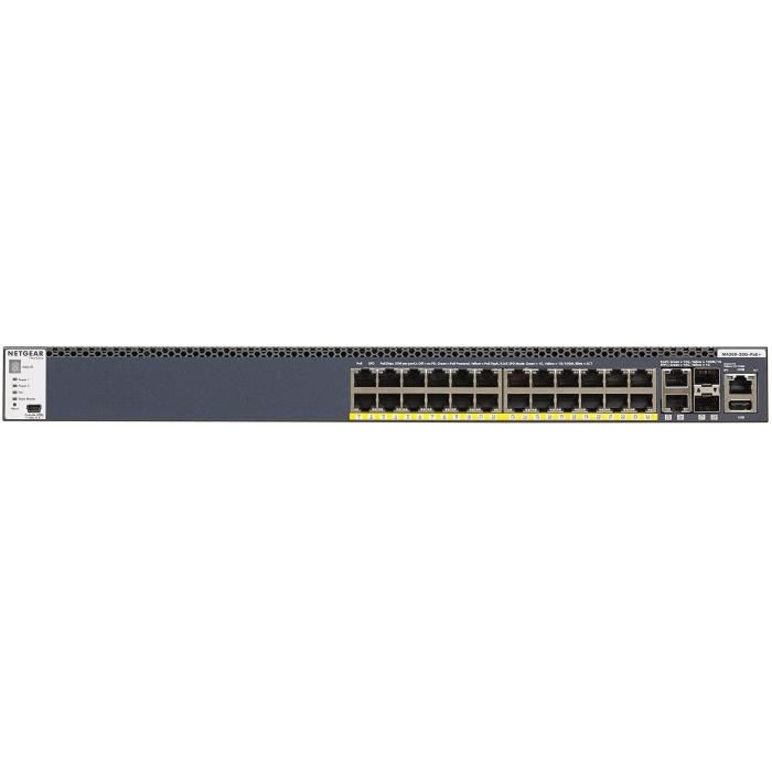 Commutateur - NETGEAR - GSM4328PB-100NES - 28 Ports - 1,000W PSU - Manageable, Stackable