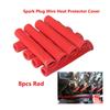 8Pcs 2500 Degrees  Spark Plug Wire Boots Protector Sleeve Heat Shield Cover For LS1LS2