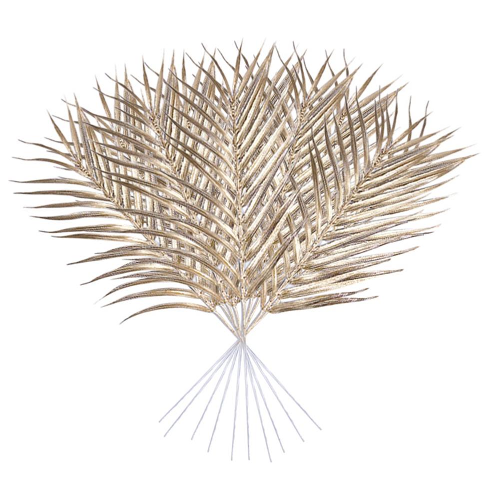 10pcs Artificial Palm Leaves Simulated Plant Decoration
