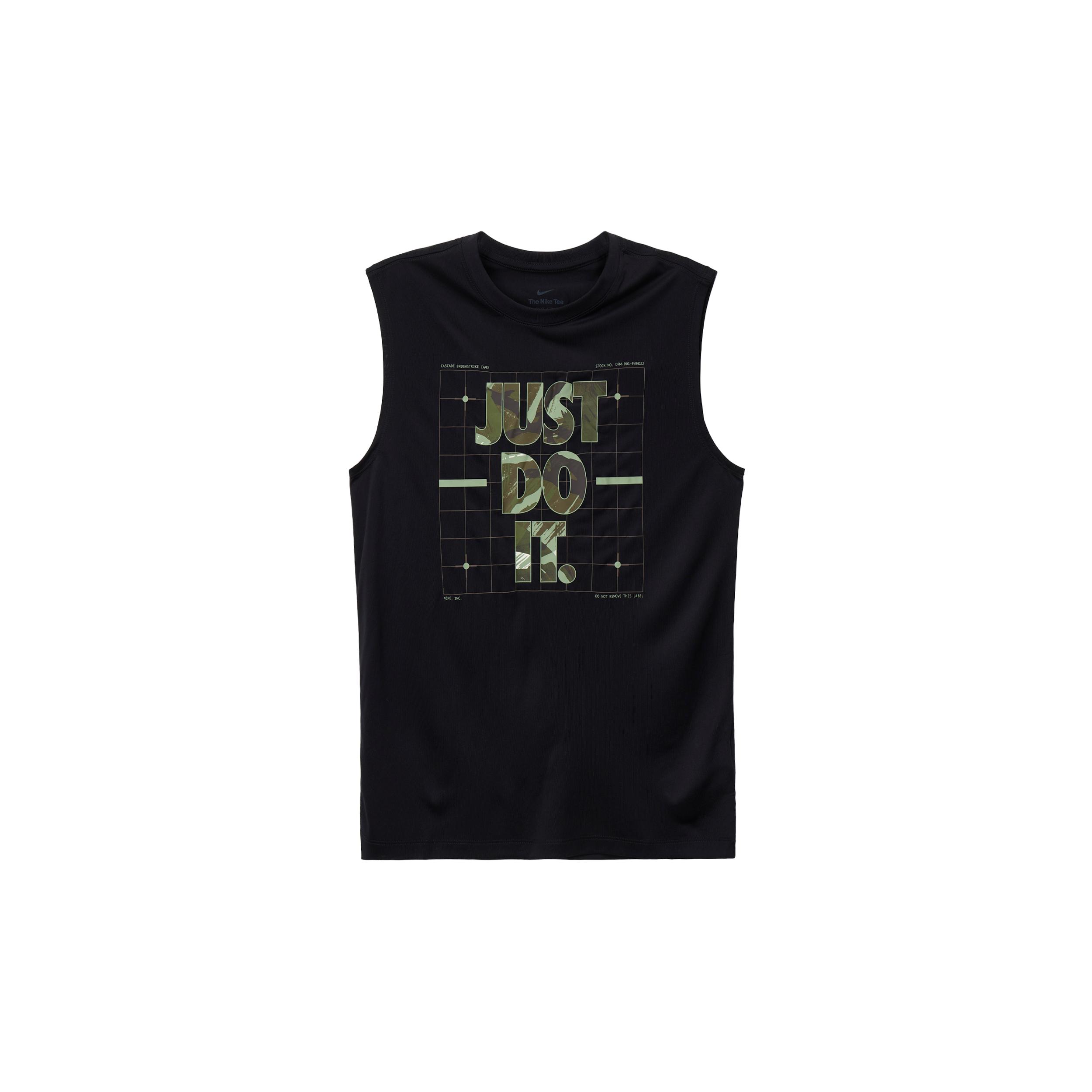 Мужские майки Nike Черные С круглым вырезом Умеренные Другие FJ2449-010 S