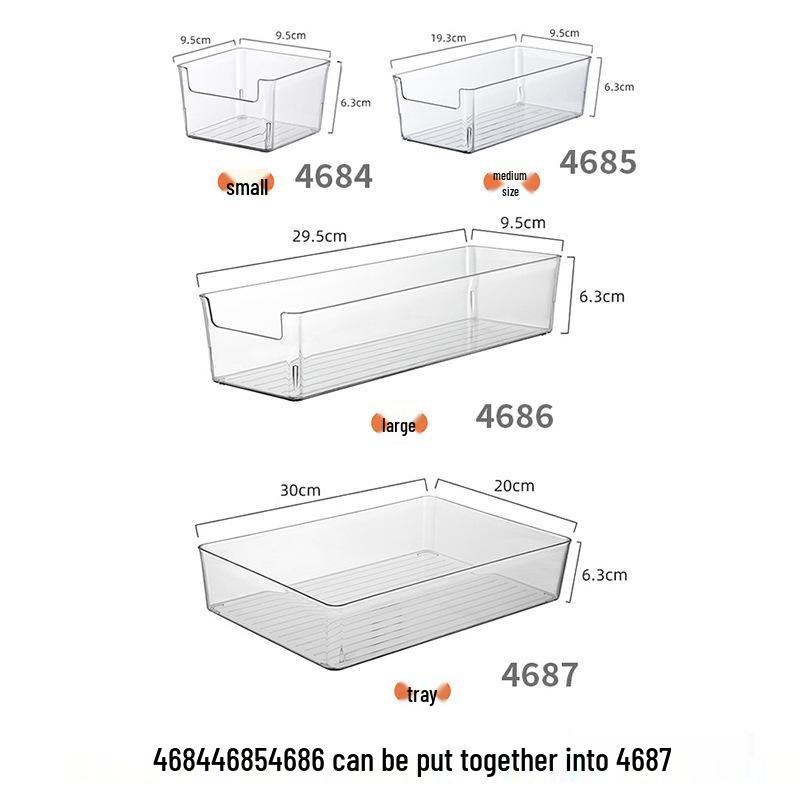 Průhledný víceúčelový úložný box na knihy, hračky, svačiny, oblečení, kosmetiku a různé drobnosti