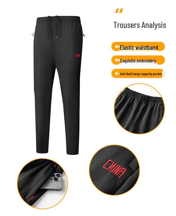Chinese Team Sportswear: National Costume Spring/Autumn Training Set & Customizable Coach/Student Award Ceremony Jacket