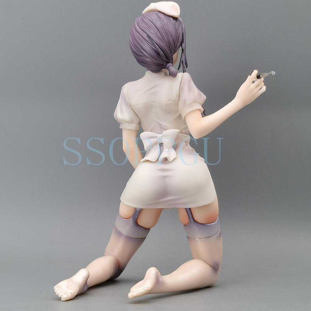 Available Now 17cm Saotome Shino Nurse 1/7 Japanese Animation Girl POLYVINYL CHLORIDE Action Figure Plaything Shino Saotome Statue Adult Collector