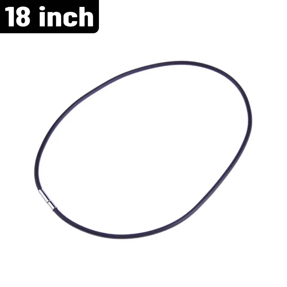 

Резиновое колье-чокер Повседневные украшения Мода Унисекс Колье на шнурке 3 мм Черный кожаный шнур для подарка для повседневной уличной фотографии 1PC