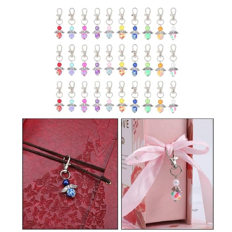 30pcs Angel Keychain Decorative Charm Children Girl Boy Schoolbag Backpack